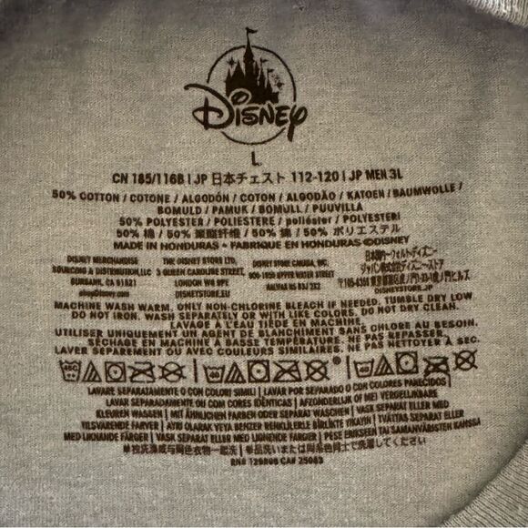 Disney Grumpy Seven Dwarves Miner With The Short Fuse Tee Shirt Top Size L - Picture 3 of 3